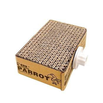 Parrot Toys, Budgie Perch, Beak Grinding Cardboard, Stress Relief, Chewing Stand, Bird Cage Accessories and Supplies