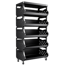 Jia helper kitchen vegetable storage rack vegetable basket storage cabinet floor-standing multi-layer multi-functional storage basket shelf