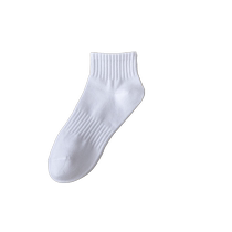 Chaussettes blanches Catman chaussettes dhiver pour hommes chaussettes de sport antibactériennes et déodorantes en pur coton absorbant la transpiration et respirantes chaussettes mi-mollet pour hommes dautomne