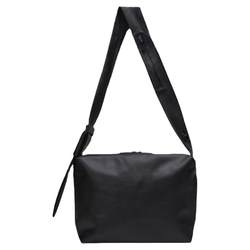 YUEN Korean ins crossbody bag simple design niche men's shoulder bag women students bag soft leather zipper school bag