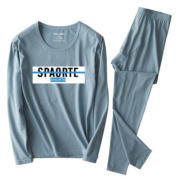 Men's close-fitting pure cotton thermal autumn coat