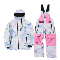 NANDN ski suit single-board and double-board waterproof and windproof professional mens outdoor ski suit and womens ski pants