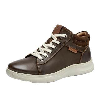 MELLEN名郎男士马丁靴新款英伦风靴子中帮短靴真皮工装靴时尚百搭