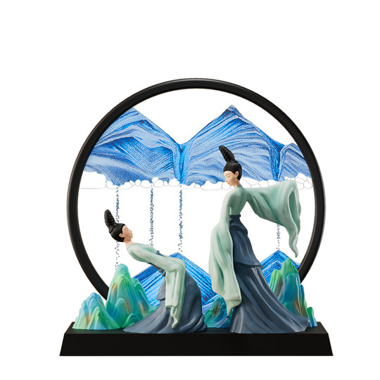 只此青绿仕女流沙画摆件高级感国潮文创伴手礼电影周边纪念品礼物