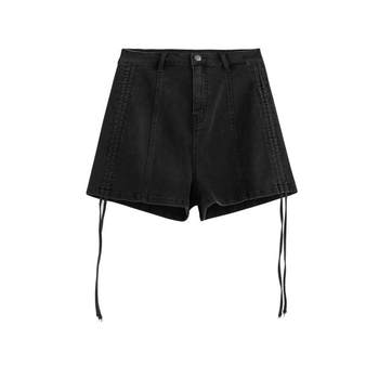 Sanfu Shorts Summer Women's 2024 New Summer Thin Pants Black Versatile Straight Casual Pants Women's 468317