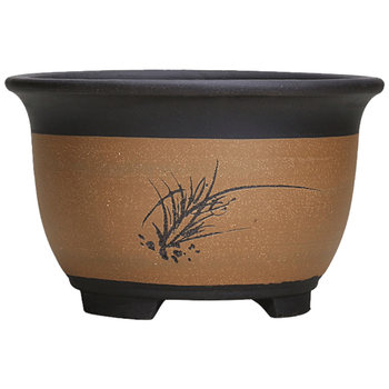 Yixing junzi classic style large, medium and small purple clay flower pots