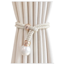 Light luxury high-end pearl curtain straps a pair of living room buckle straps tie straps decorative accessories rope hooks