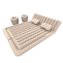 Car inflatable bed SUV car sleeping artifact car rear trunk leveling cushion air bed camping mattress