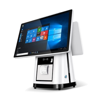 Win computer version dual-screen cash register all-in-one touch screen ordering machine milk tea supermarket fast food baking convenience store maternal and child clothing tobacco cloud POS cash register system