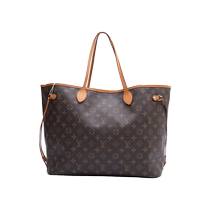 (Self-operated) Second-hand 95 new LV Louis Vuitton shoulder bag Neverfull beige inner presbyopic PVC
