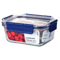 (Self-operated) LOCK&LOCK vacuum crisper glass sealed microwave refrigerator storage box food grade