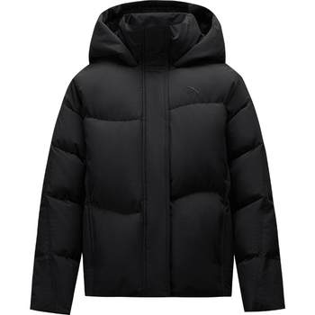 Anta water-repellent bread down hooded jacket for women