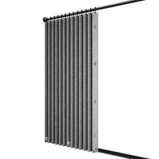 卫生间折叠隐形浴帘高档免打孔浴室干湿分离隔断帘洗澡遮挡帘淋浴