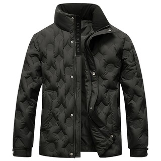 鸭鸭短款羽绒服男女同款2025秋冬新款户外保暖防寒立领情侣外套