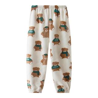 Children's home pants pajamas flannel boys and girls