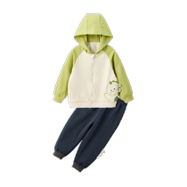 Wellberu childrens suit girls hooded sports sweatshirt spring and autumn baby boy 2024 new autumn clothing