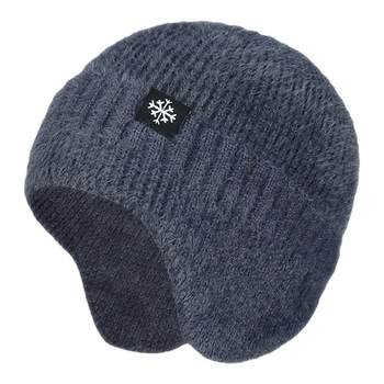 Men's winter warm knitted hat ear protection hat
