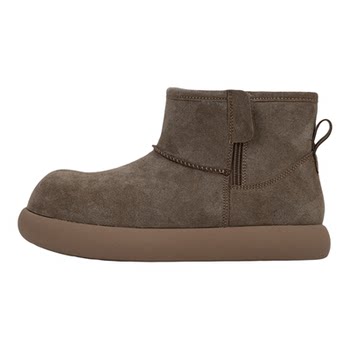 Thick-soled small potato snow boots for men and women in winter plus velvet and thickening to keep warm northeastern cotton shoes big-toe chelsea short boots trendy