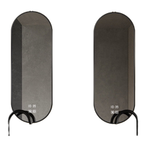 Smart bathroom mirror special-shaped hotel washbasin with light makeup mirror wall-mounted led light mirror oval bathroom mirror