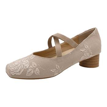 Baiqin marie jane shoes cross straps new chinese style Baiqin marie jane shoes cross straps new chinese style