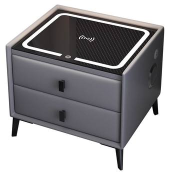 Smart bedside table with lock, modern, simple and multi-functional