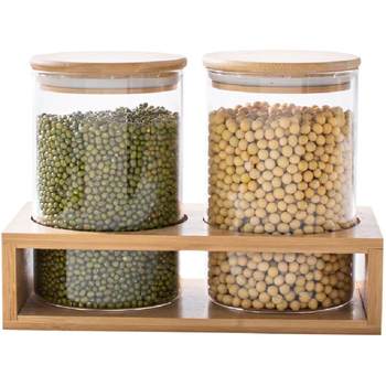 Kitchen dried fruit grain glass milk powder storage jar