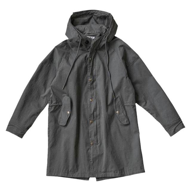 American retro parka hooded mid-length autumn and winter windbreaker