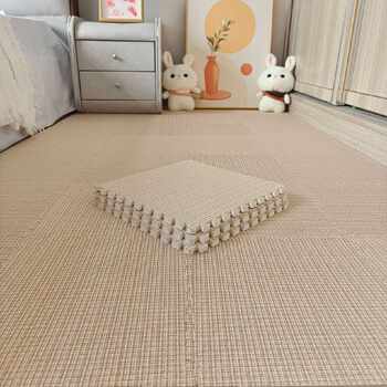 Cream style carpet bedroom living room full girl room bedside mat foam splicing floor mat home large area