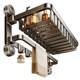 Suction cup towel rack bathroom storage rack bathroom punch-free toilet towel rack wall-mounted storage rack