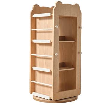 Quanyou home nordic log style storage rack