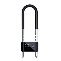 Password u-shaped lock glass door lock fingerprint lock office store shop smart padlock waterproof u-shaped mortise lock anti-theft