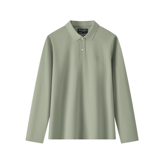 Marc O'Polo/MOP2025冬季新款索罗那合体棉涤混纺长袖POLO衫男士