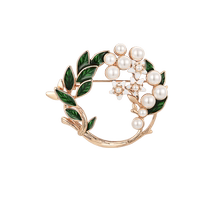 (Self-operated) she’s Qianzi handmade oil-dropped high-end gardenia brooch fashion corsage high-end accessories for women