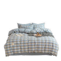 MUJI four seasons pure cotton quilt cover single piece dormitory single student bed sheet quilt cover 150x200 cotton quilt cover