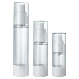 Vacuum dispensing bottle fine mist travel cosmetic lotion