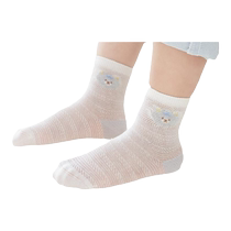 Jing Unicorn socks Pure cotton Children of the cylinder Sox girl Summer thin Baby spring mesh baby socks child socks