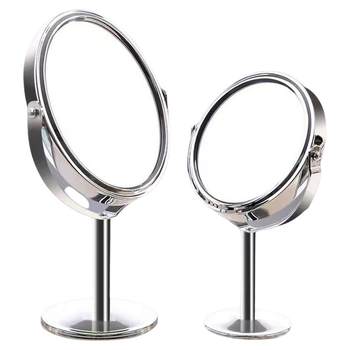 Desktop rotating round cosmetic mirror double-sided high definition