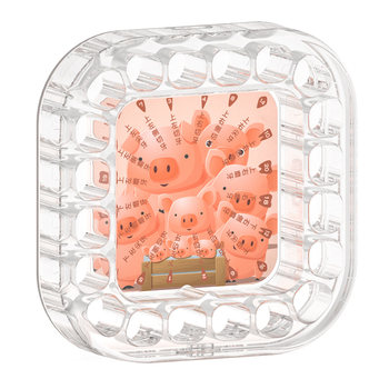Dental house baby teeth storage box transparent umbilical cord box