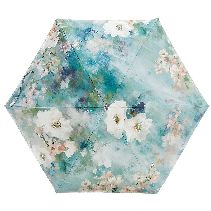 Sanfu double-layer texture 50% fold umbrella new Chinese style daily use sunny or rainy parasol 852704