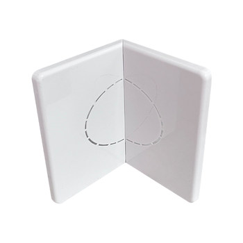 Adhesive reserved right-angle air conditioning hole decorative cover