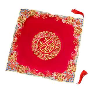 Красный хиджаб невесты, свадебная фата, китайский комплекс одежды xiuhe