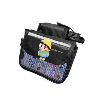 Bicycle bag with reflective strips cute