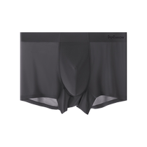 Catman Ice Silk Mens Underwear Mens Seamless Thin Boxer Shorts Boys Antibacterial Large Size Boxer Briefs Loose Top