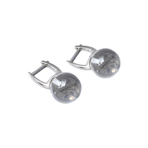 (Autonomes) boucles doreilles en cristal blanc naturel Daisy Beauty boucles doreilles simples en argent s925 polyvalentes pour un usage quotidien