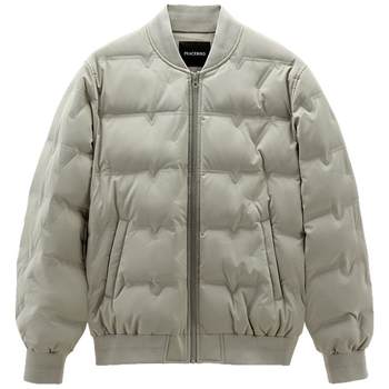 Peacebird men's lightweight down jacket men's short winter warmth-proof baseball collar bread jacket men's