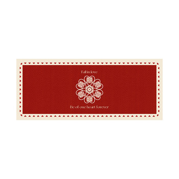 New wedding bedside blanket, bedroom carpet, happy word floor mat, exquisite and high-end wedding room layout, wedding red carpet