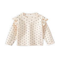 Girls long-sleeved T-shirt spring and autumn 2024 new style childrens bottoming shirt autumn princess autumn baby top