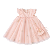 David Bella summer new childrens clothing girls dress childrens style princess dress baby skirt mesh skirt