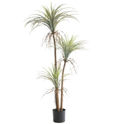 Simulated Yucca Tree Potted Plant, Fake Green Plant for Landscaping, Tropical Succulent Plant, Fake Tree Ornament, Home Living Room Decoration Bonsai
