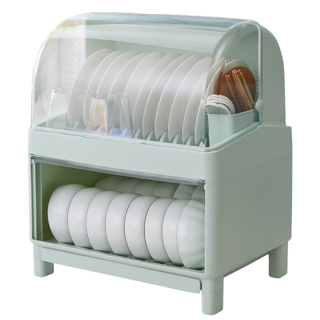 Double-layer drain cabinet with cover